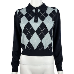 Frame Classic Multicolor The Argyle Polo Sweater Size S / P