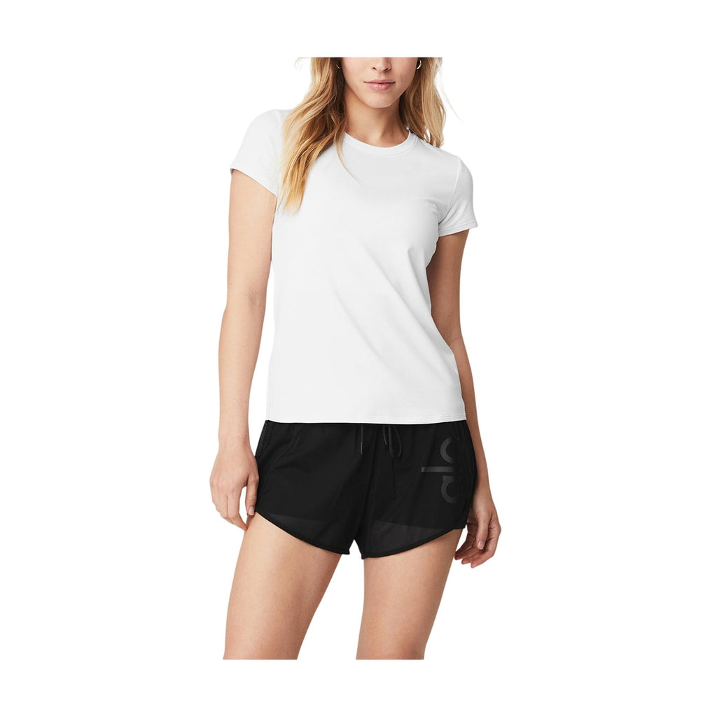 Alo Yoga 'Alosoft' White Polyester Finesse Tee Size M