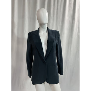 Norma Kamali Navy Single Breasted Jacket Size M