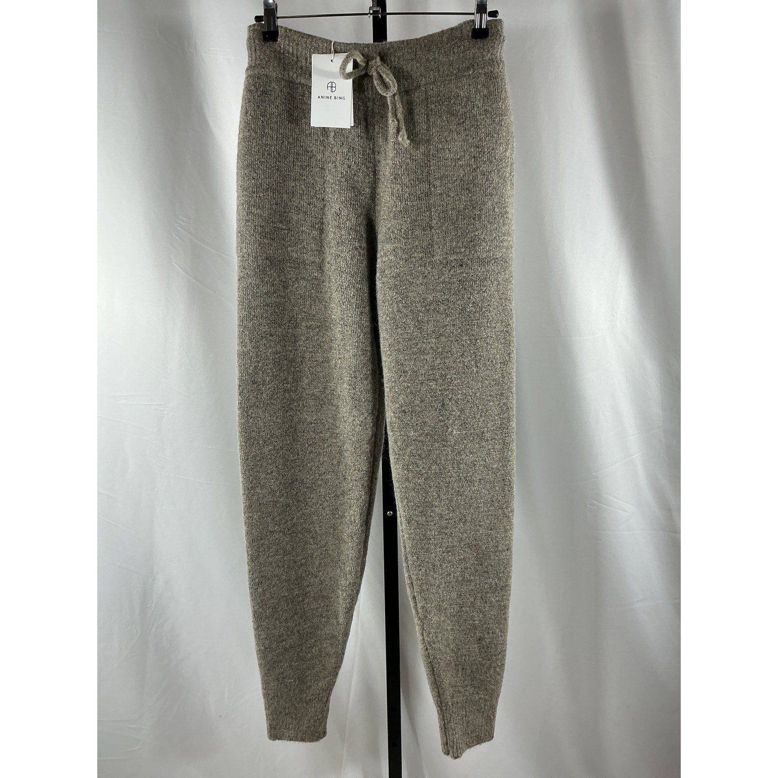 Anine Bing 'Saylor' Grey Acrylic Jogger Size XS - NWT