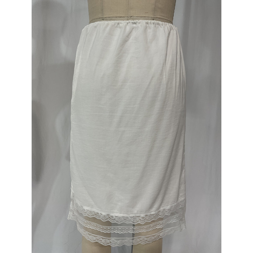 Reformation 'Emery' White Knee Length Skirt Size XS