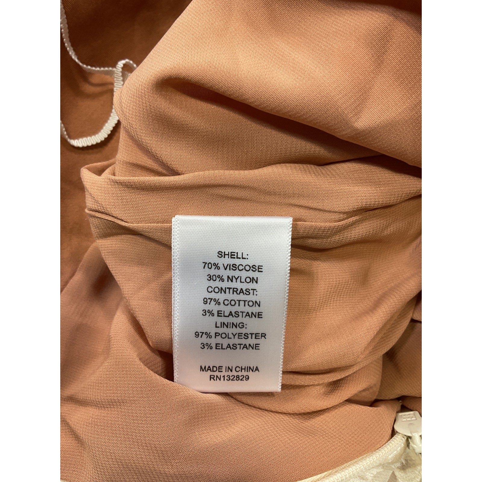 Michael Costello X Revolve 'Cecilia' White Viscose Midi Dress Size M