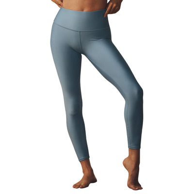 Alo Yoga Sleek Blue Airlift High-Waist 7/8 Leggings Size XXS