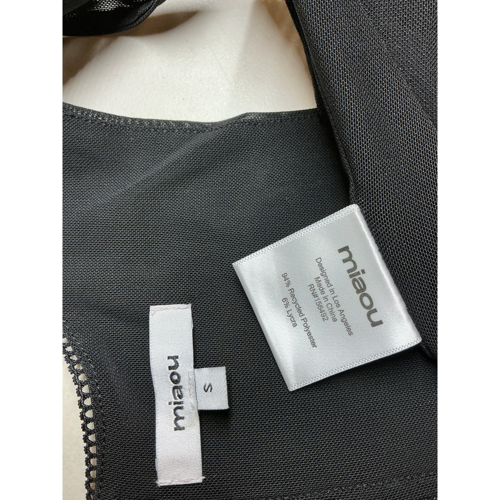 Miaou 'Campbell' Black Corset Top Size S