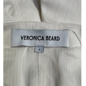 Veronica Beard Tailored Cream Arabella Halter Vest Size 4