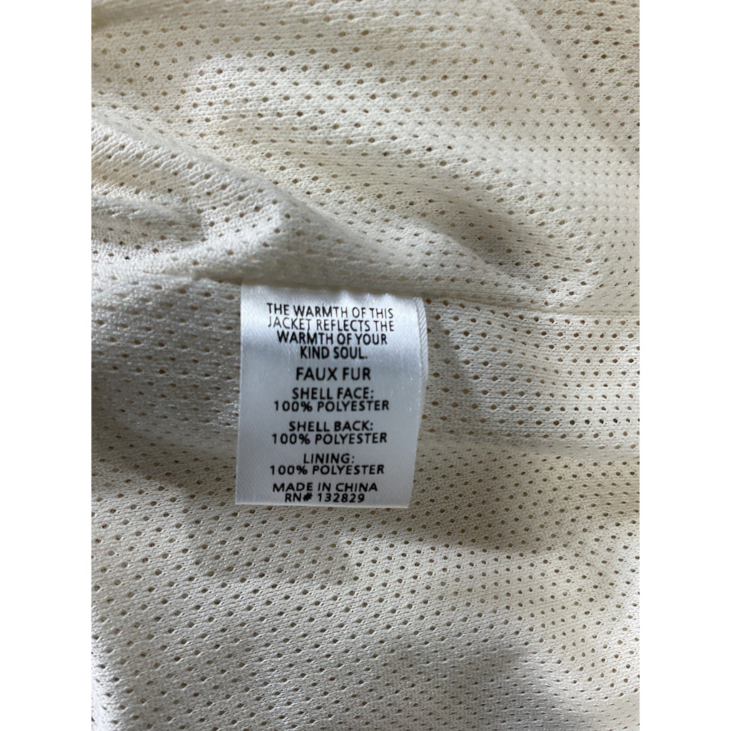 Lpa 'Ciao' White Pullover Faux Fur Sweater Size XXL