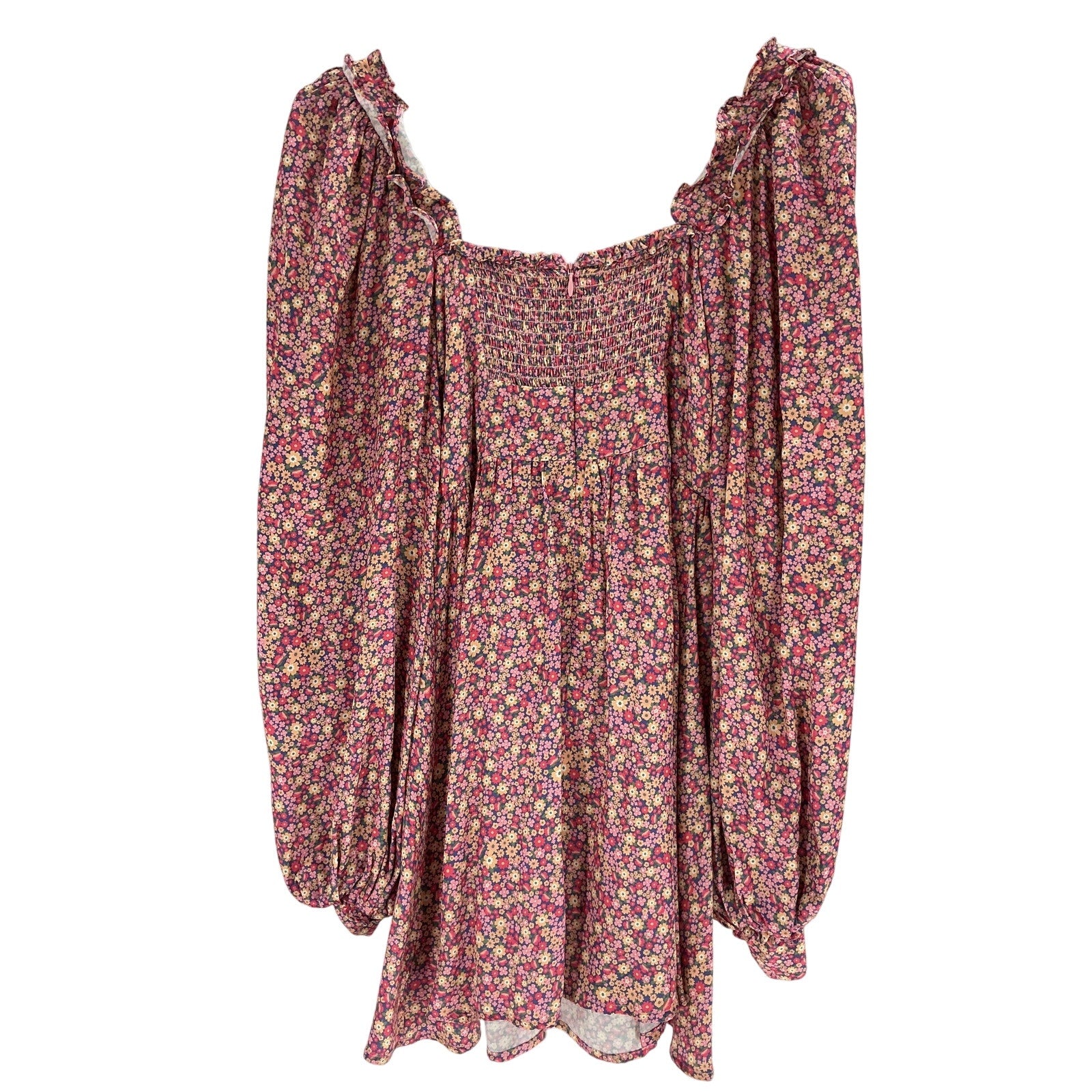 For Love & Lemons 'Laurie' Pink Ecovera Mini Dress Size S