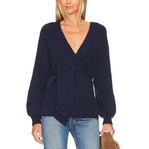 House Of Harlow 1960 'Khalida' Navy Wrap Sweater Size XS