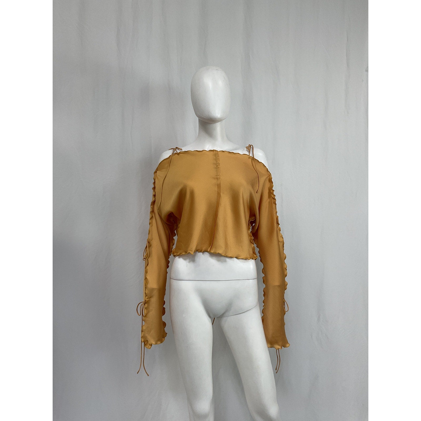Acne Studios Tan Polyester Top Size 36 - NWT