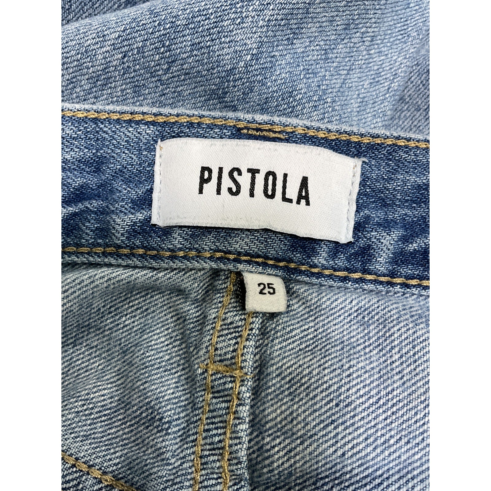 Pistola 'Presley' Blue Cotton Straight Jean Size 25