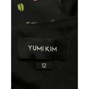 Yumi Kim Chic Party Dot Black All Or Nothing Wrap Dress Size 12