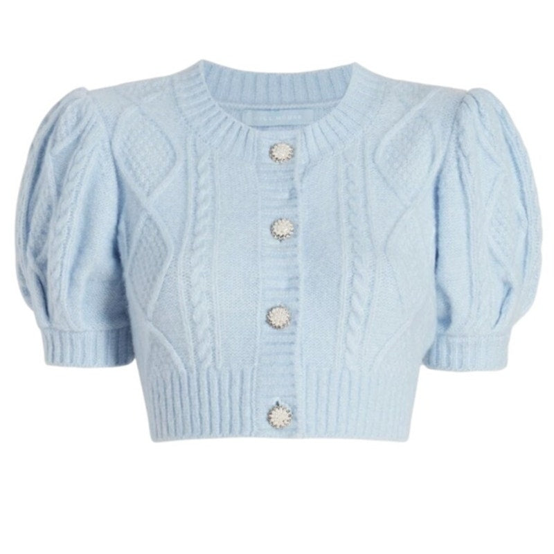 Hill House Home Cableknit Blue Ollie Cardigan Size L