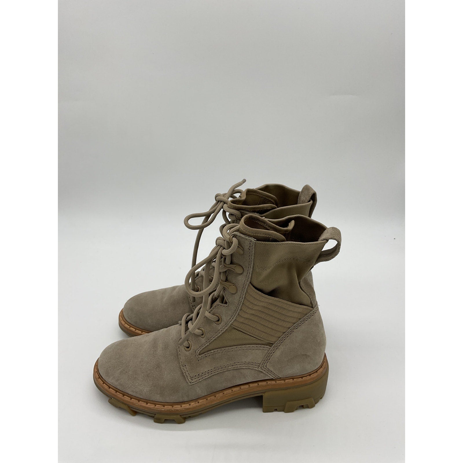 Rag & Bone 'Shiloh' Brown Polyester Lace Up Jungle Boot Size 7