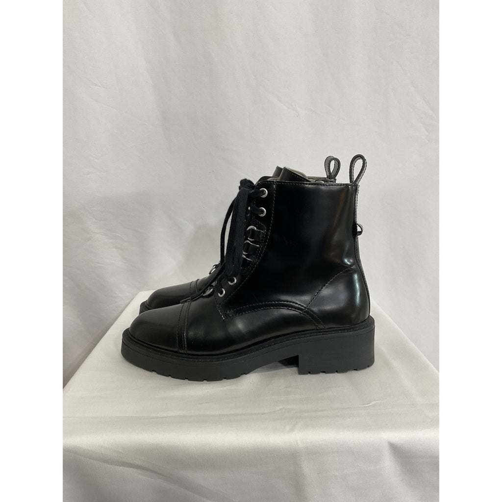 Allsaints 'Lira' Black Leather Boot Size 8