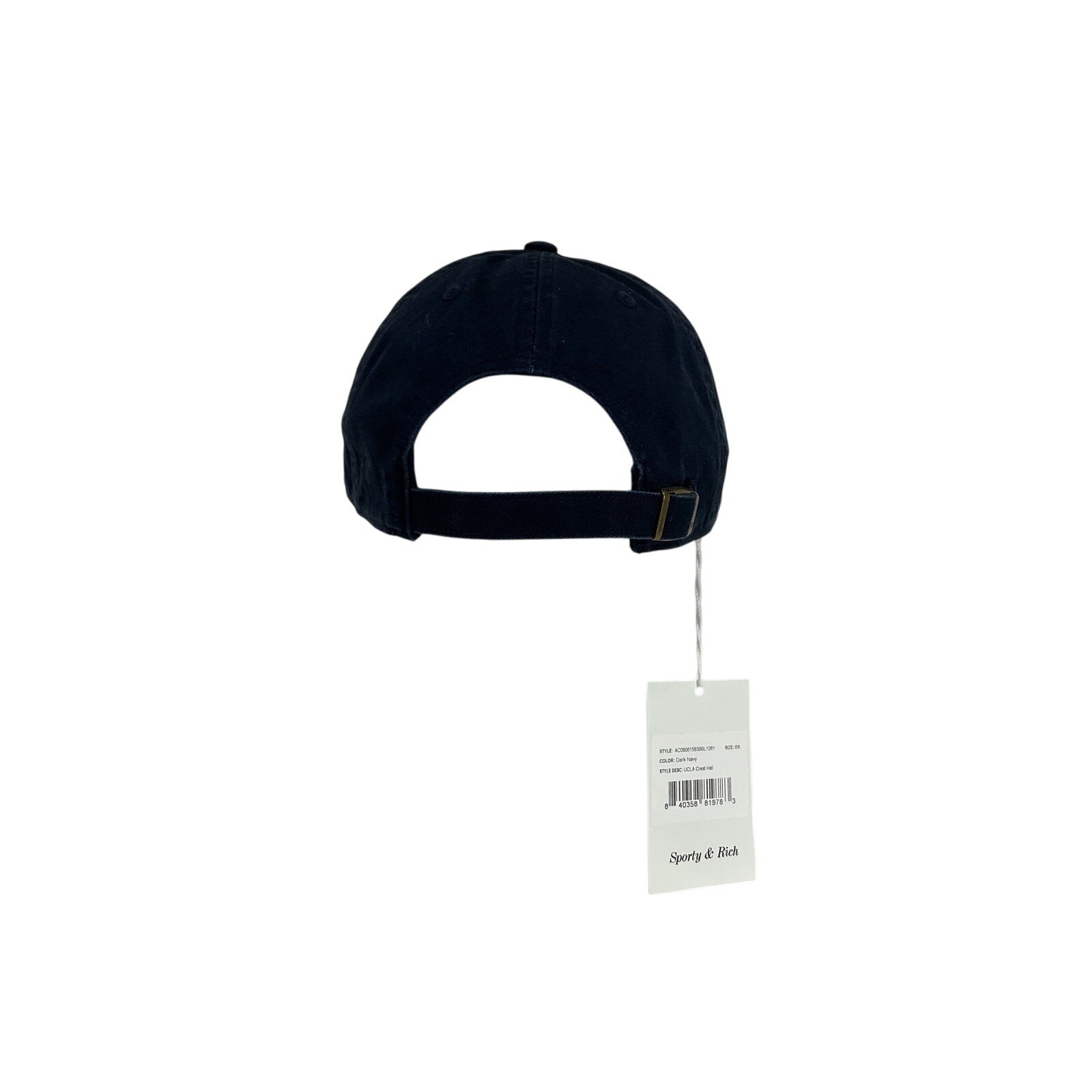 Sporty & Rich 'Crest' Blue Cotton Hat Size OS - NWT