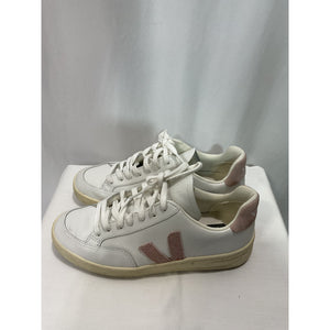 Veja 'V-12' White Leather Sneaker Size 9