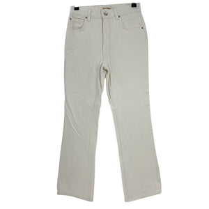 Grlfrnd High Rise Cream Melanie Bootcut Denim Jeans Size 25