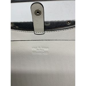 Rag & Bone Sleek White Belize Clutch