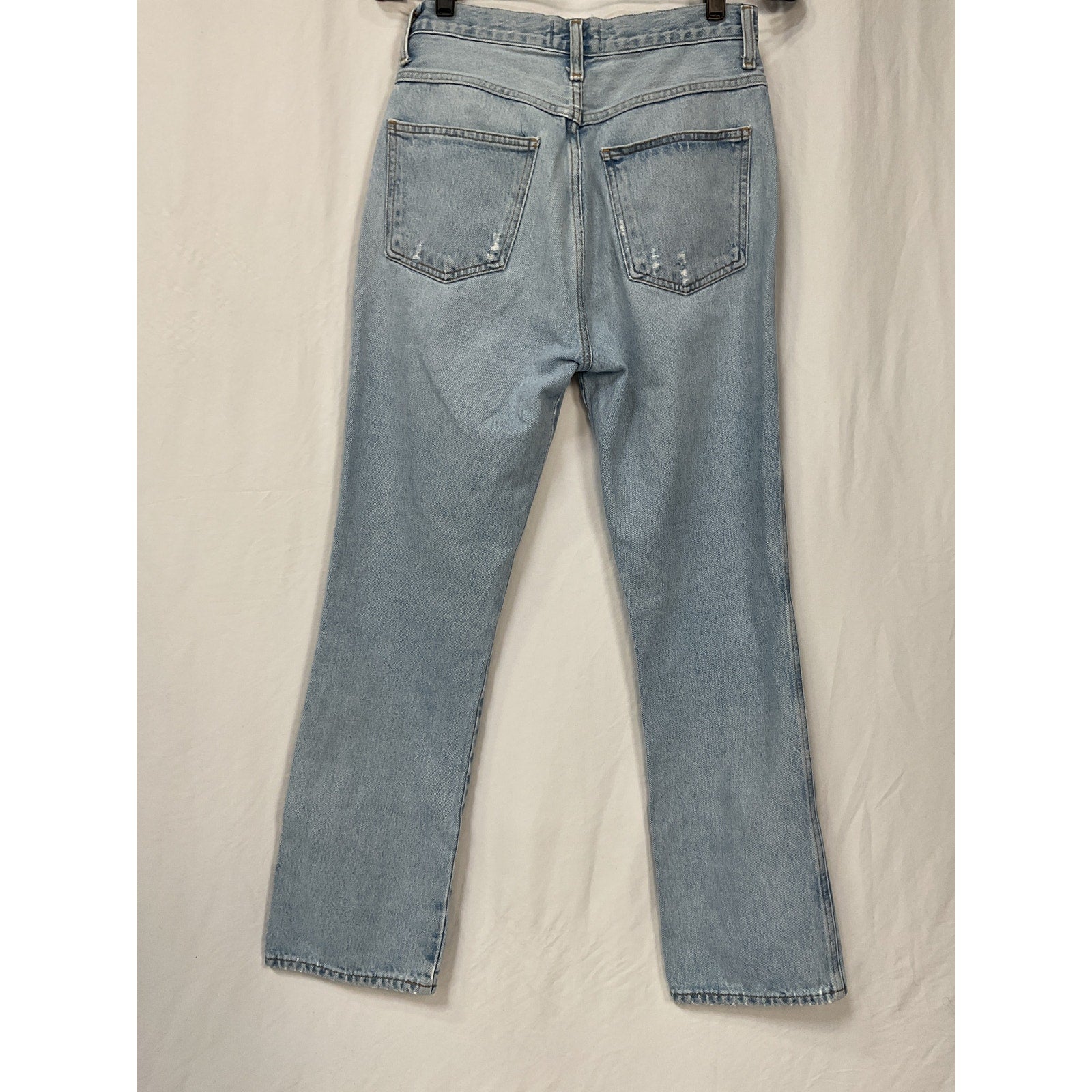 Agolde 'Pinch' Blue Cotton Waist High Rise Kick Jean Size 26
