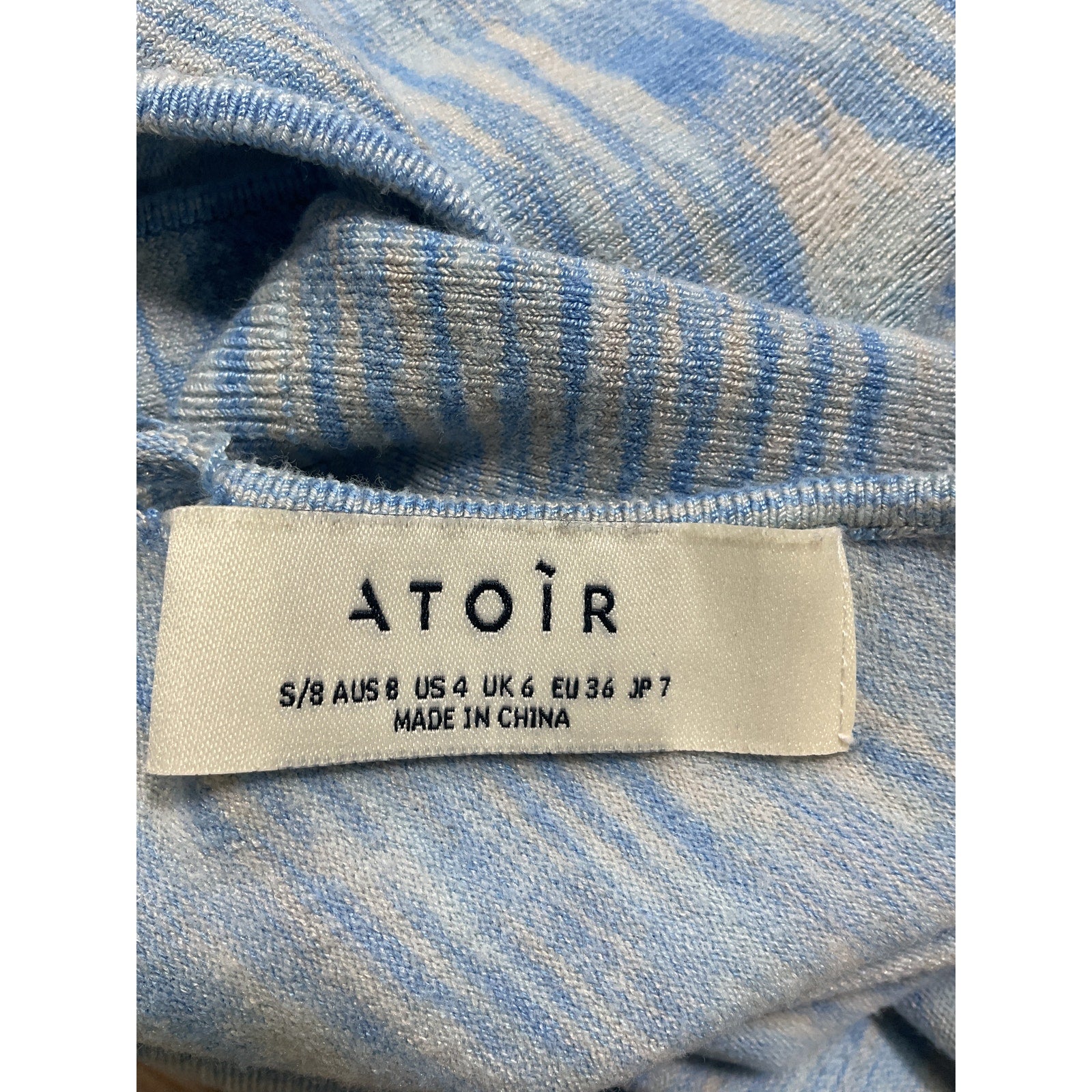 Atoir 'The Estella' Blue Suplice Blouse Top Size S