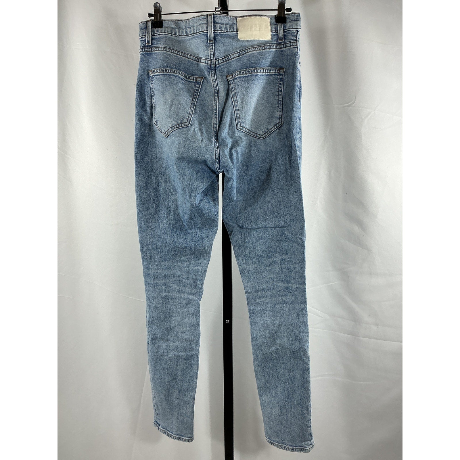 Grlfrnd 'Kendall' Blue Cotton High Rise Stretch Skinny Jean Size 28