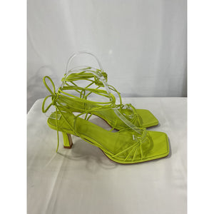 Aeyde 'Roda' Green Leather Sandals Size 8.5