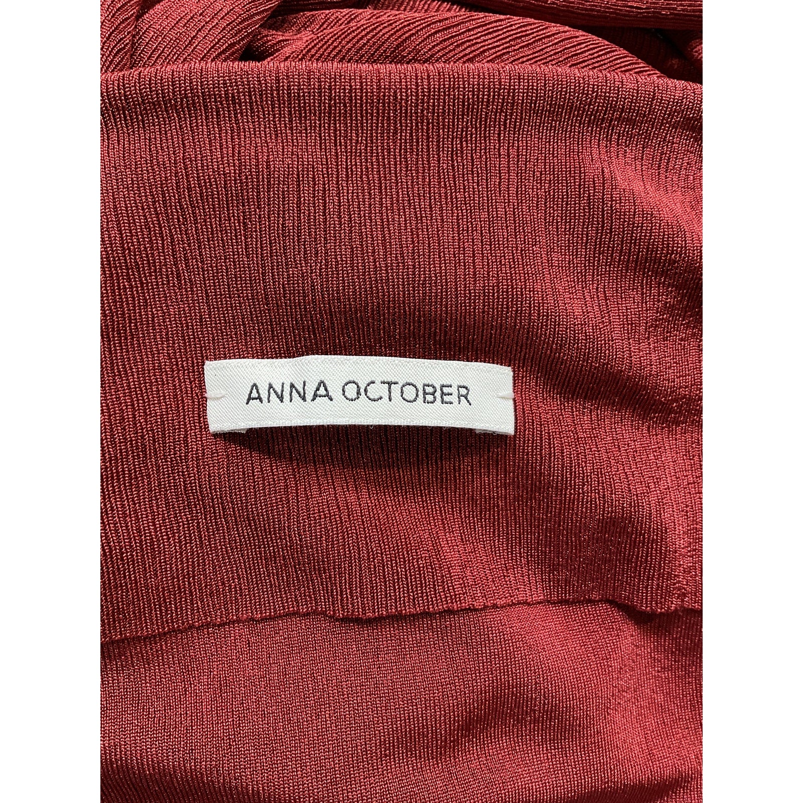 Anna October 'Holy' Red Long Sleeve Top Size S