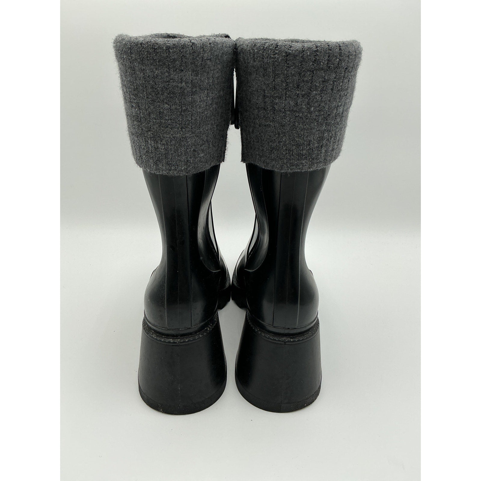 Chlo� 'Betty' Black 50Mm Rain Boots Size OS