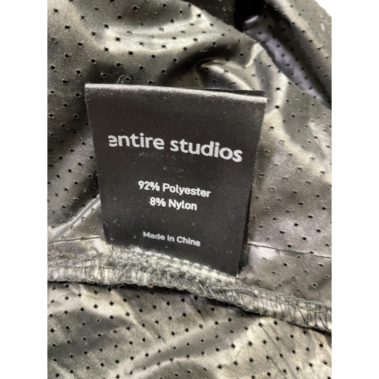 Entire Studios 'Cmc' Black Polyester Trousers Size S