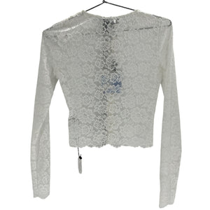 Majorelle Lace White Leila Cardigan Size XXS