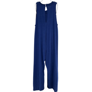 Farm Rio Organic Blue Nature Graphic Jumpsuit Size S