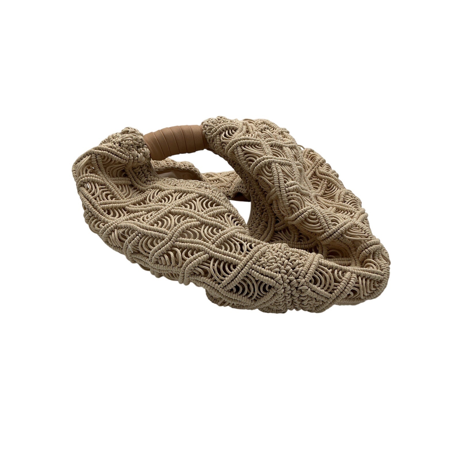 Cleobella 'Nia' Ivory Woven Textile Crochet Bag