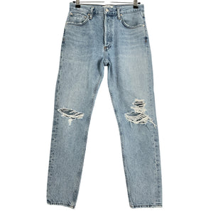 Agolde Distressed Blue Jamie Denim Jeans Size 25