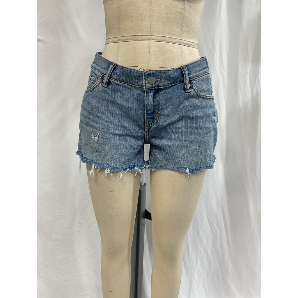 Hatch 'The Cut Off' Maternity Blue Denim Short Size 25
