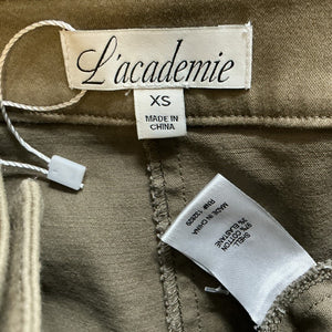 L'Academie Stretch Olive Green Ashlia Skort Size XS