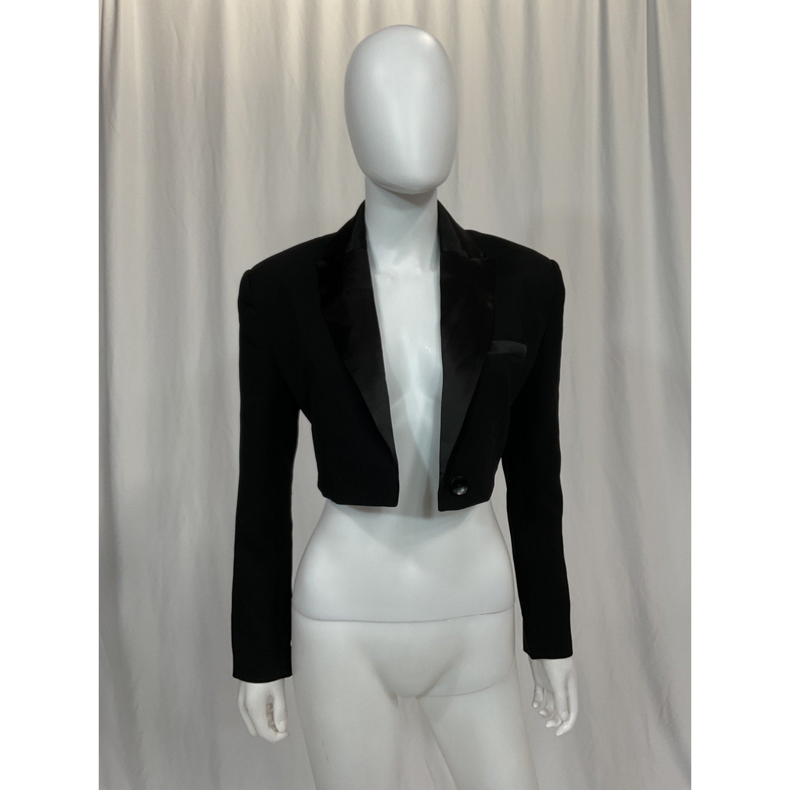 Sau Lee 'Indya' Black Crepe Blazer Size 0