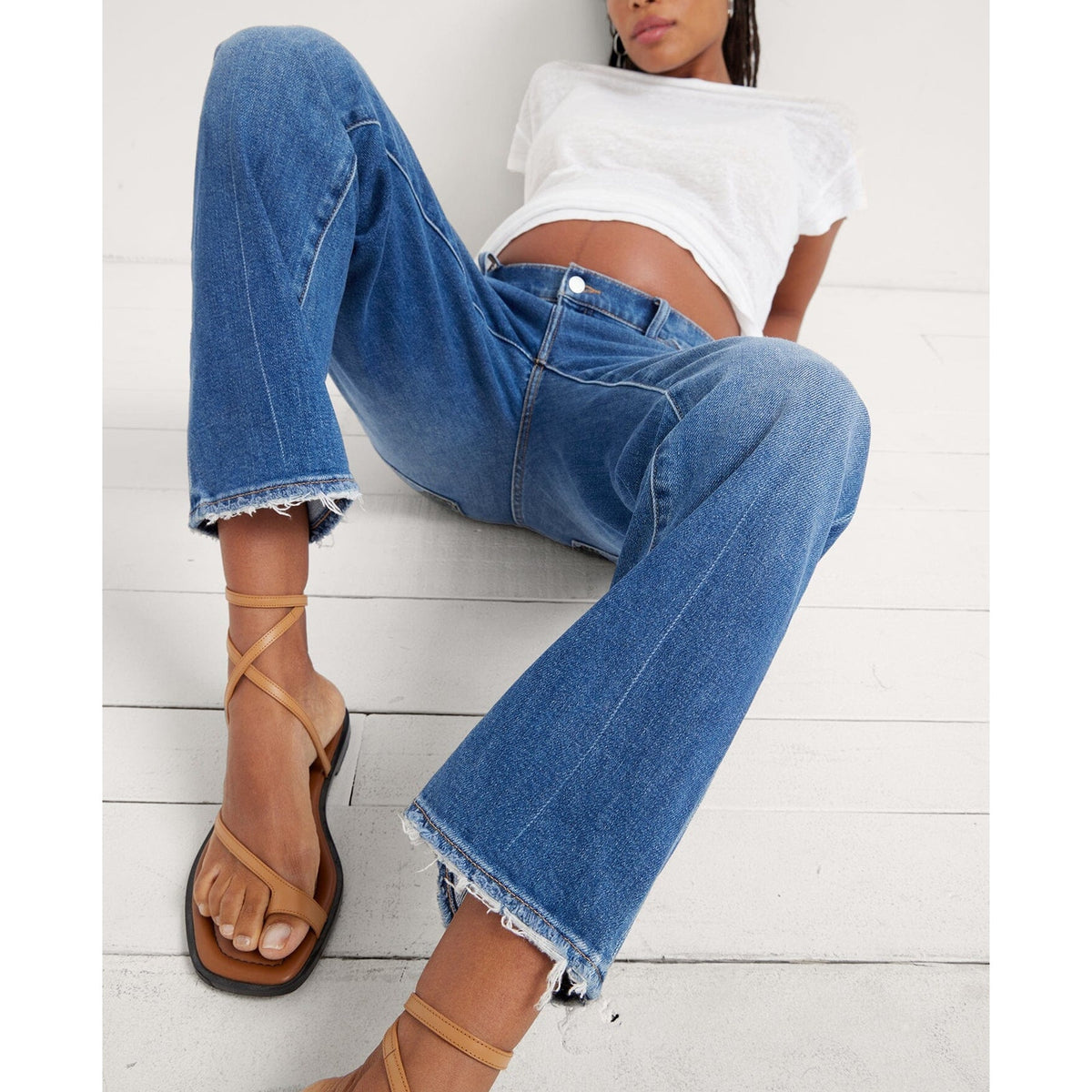 Hatch Relaxed Blue Boyfriend Maternity Denim Jeans Size 27