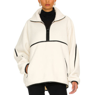 Lamarque Cozy Ivory Helsa Fleece Pullover Size S