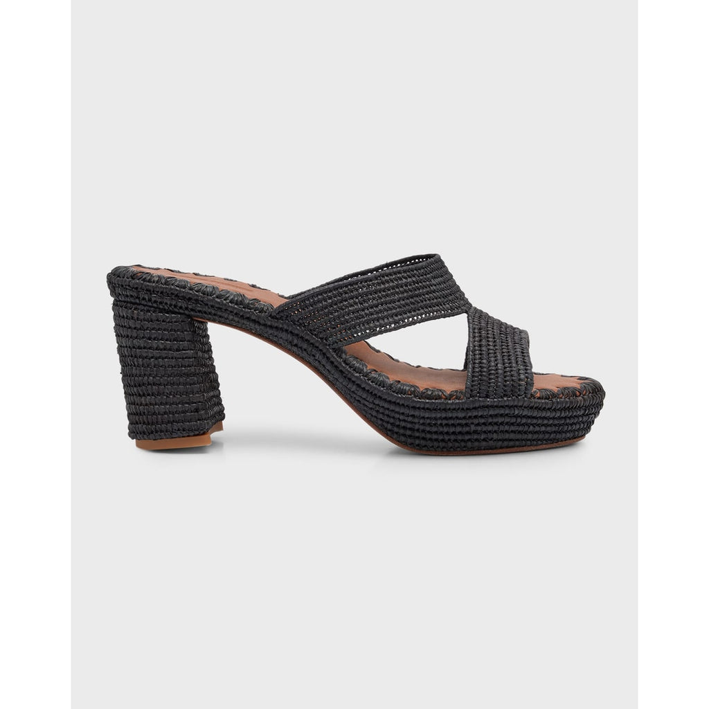 Carrie Forbes Mm Black Modele Andre Platform Sandal Size 6