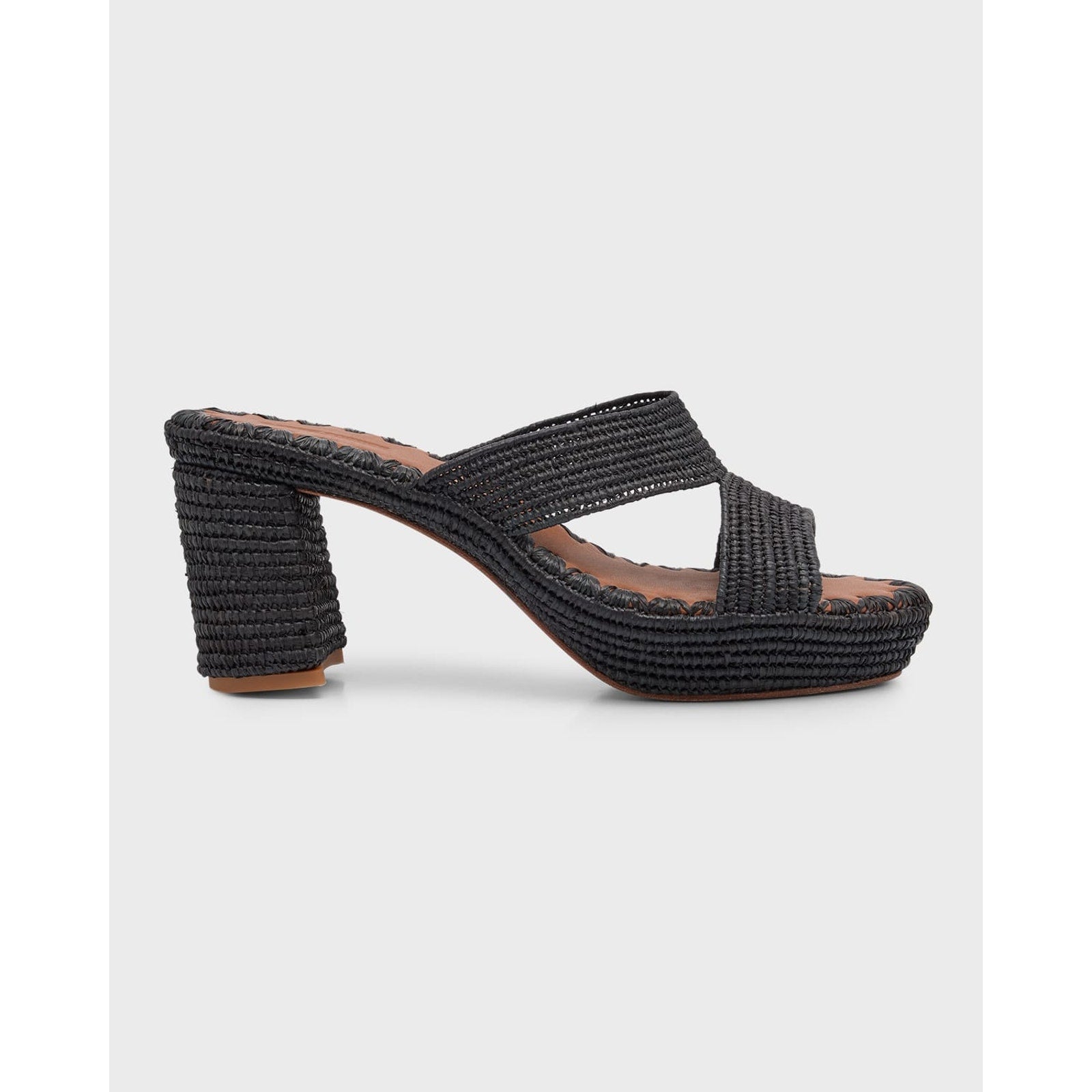 Carrie Forbes Mm Black Modele Andre Platform Sandal Size 6