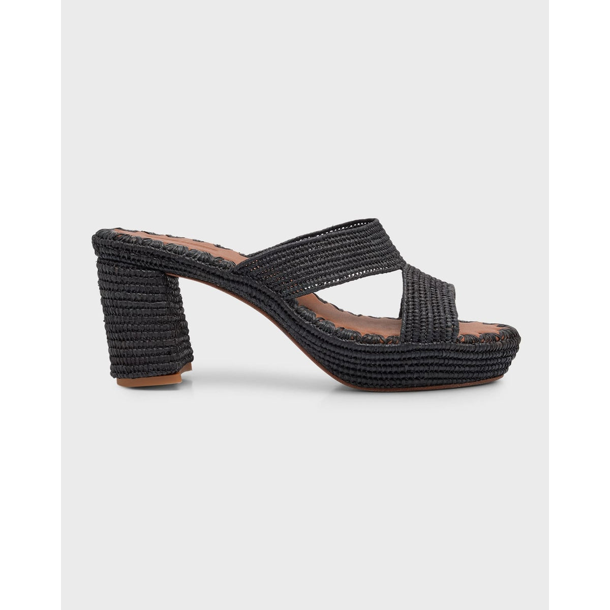 Carrie Forbes Mm Black Modele Andre Platform Sandal Size 6