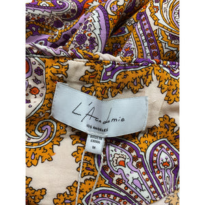 L'Academie 'Wildler' Brown Chiffon Midi Skirt Size M - NWT