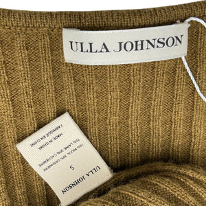 Ulla Johnson Ribbed Green Hadley Sweater Size S
