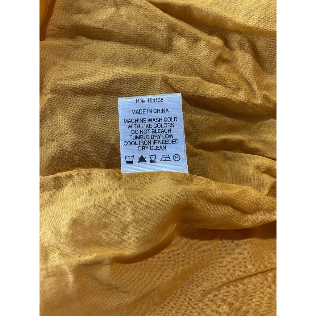 Staud Mini Wells Gold Cotton Dress Size 2