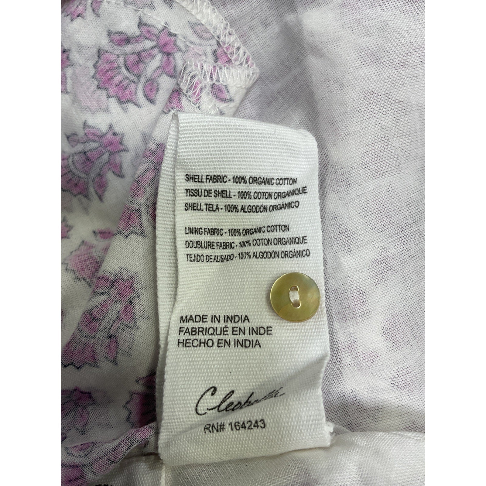 Cleobella 'Tillie' Pink Cotton Mini Dress Size XS