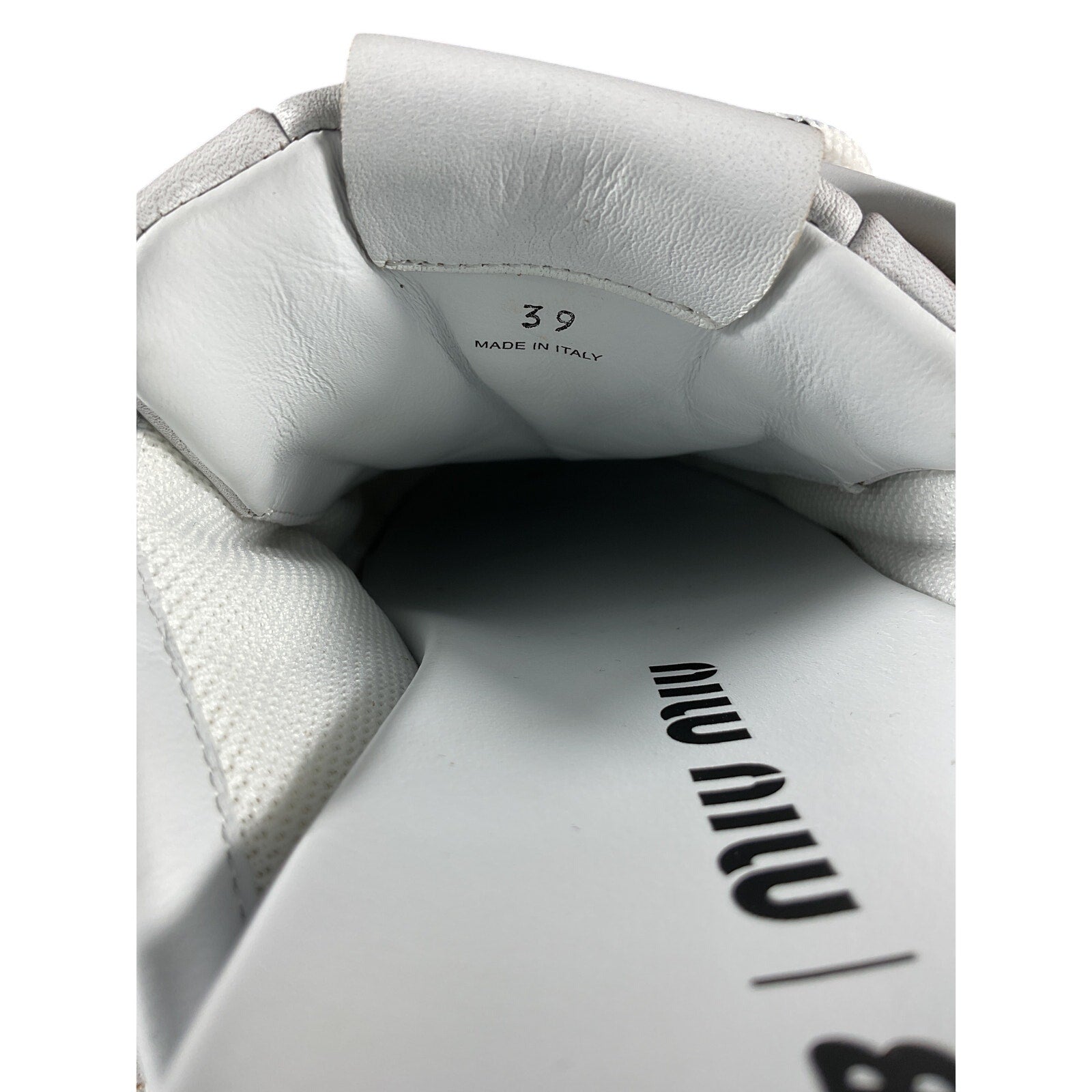 Miu Miu New Balance X Miu Miu White Leather 530 Sl Deco Mules Size 9