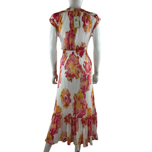 Ramy Brook Vibrant White Punch Floral Rachel Maxi Dress Size XXS NWT