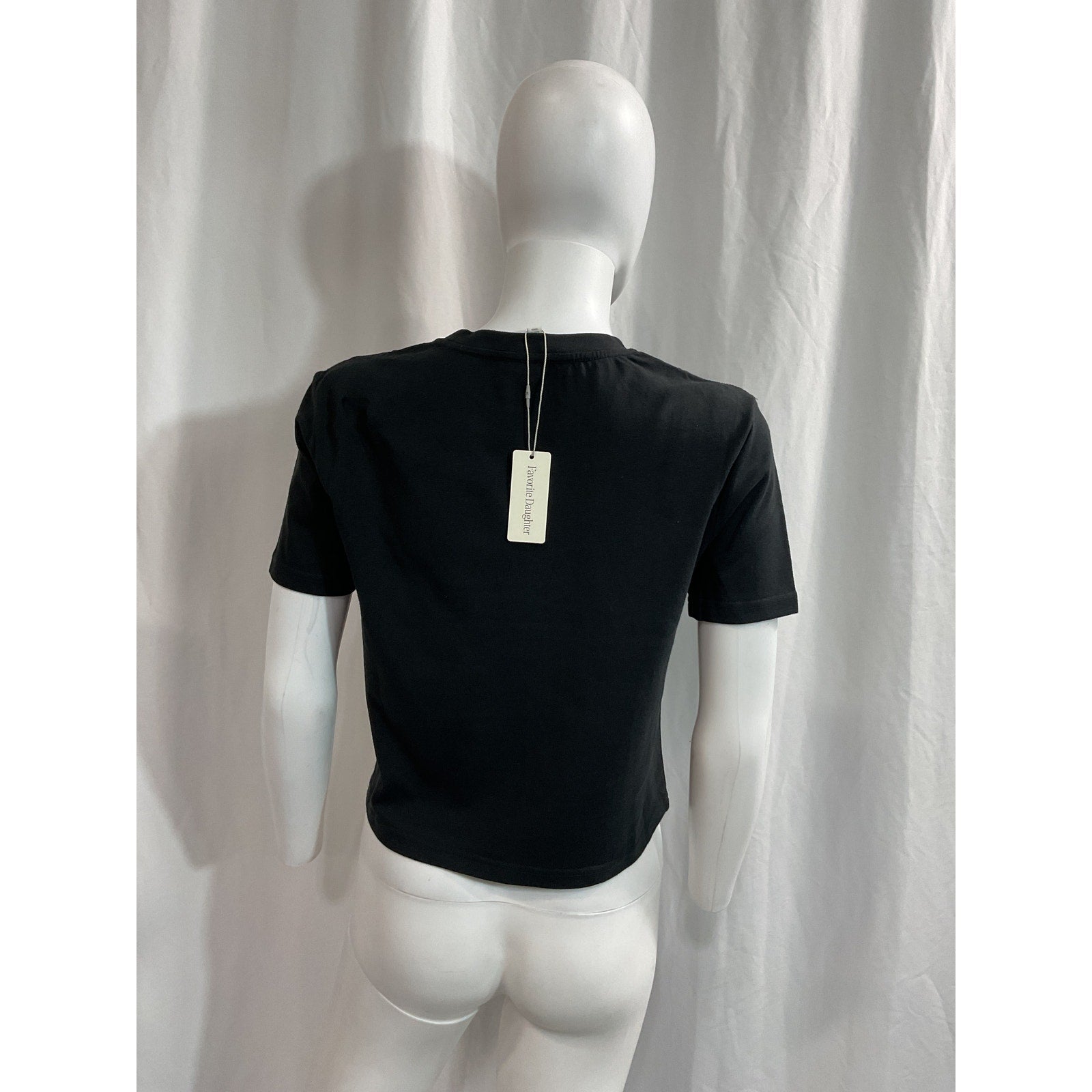 Favorite Daughter 'The Favorite' Black Short Sleeve T-Shirt Size XS - NWT