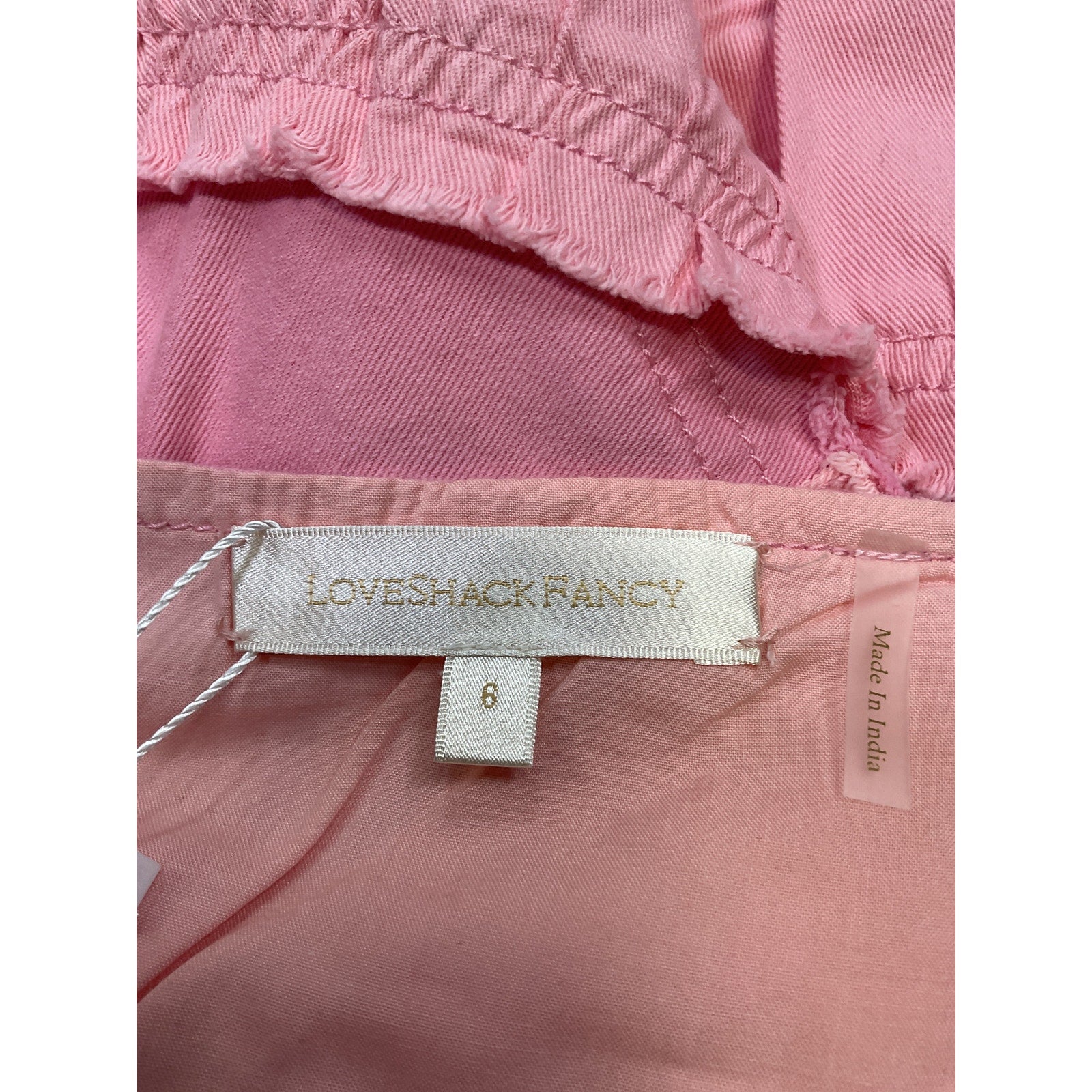 Loveshackfancy 'Pera' Pink Cotton Dress Size 6 - NWT