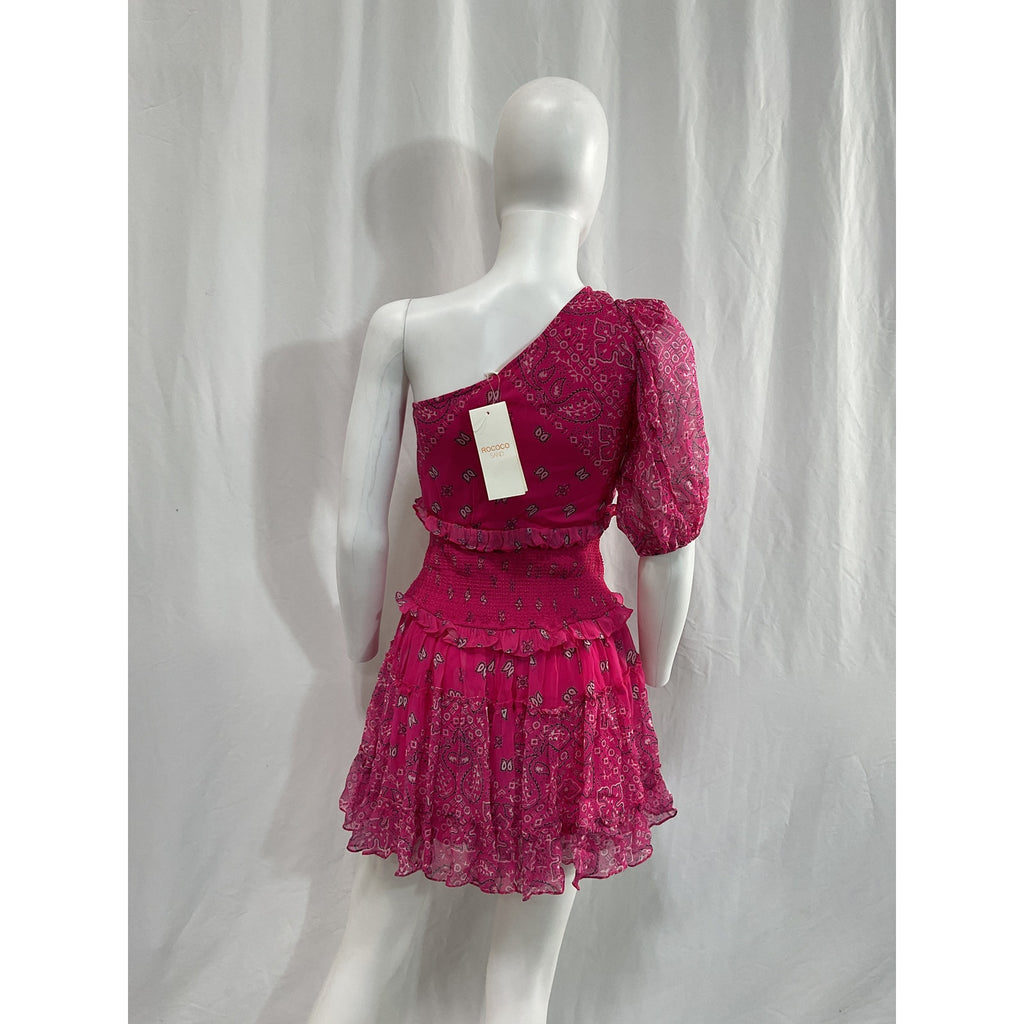 Rococo Sand 'Romani' Pink Georgette Mini Dress Size XS - NWT